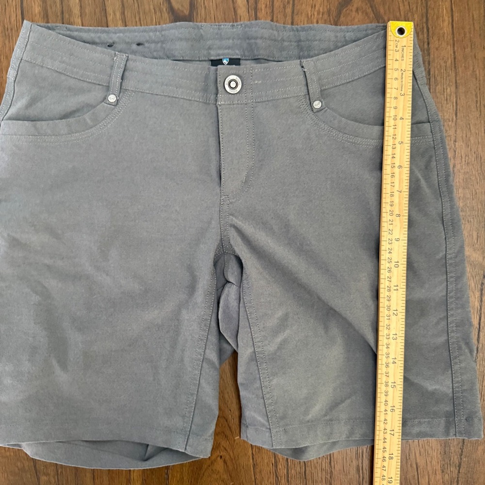 KUHL Women Charcoal Gray Hiking Shorts Size 10 Technical Outdoor Trail Gorpcore - Picture 5 of 6